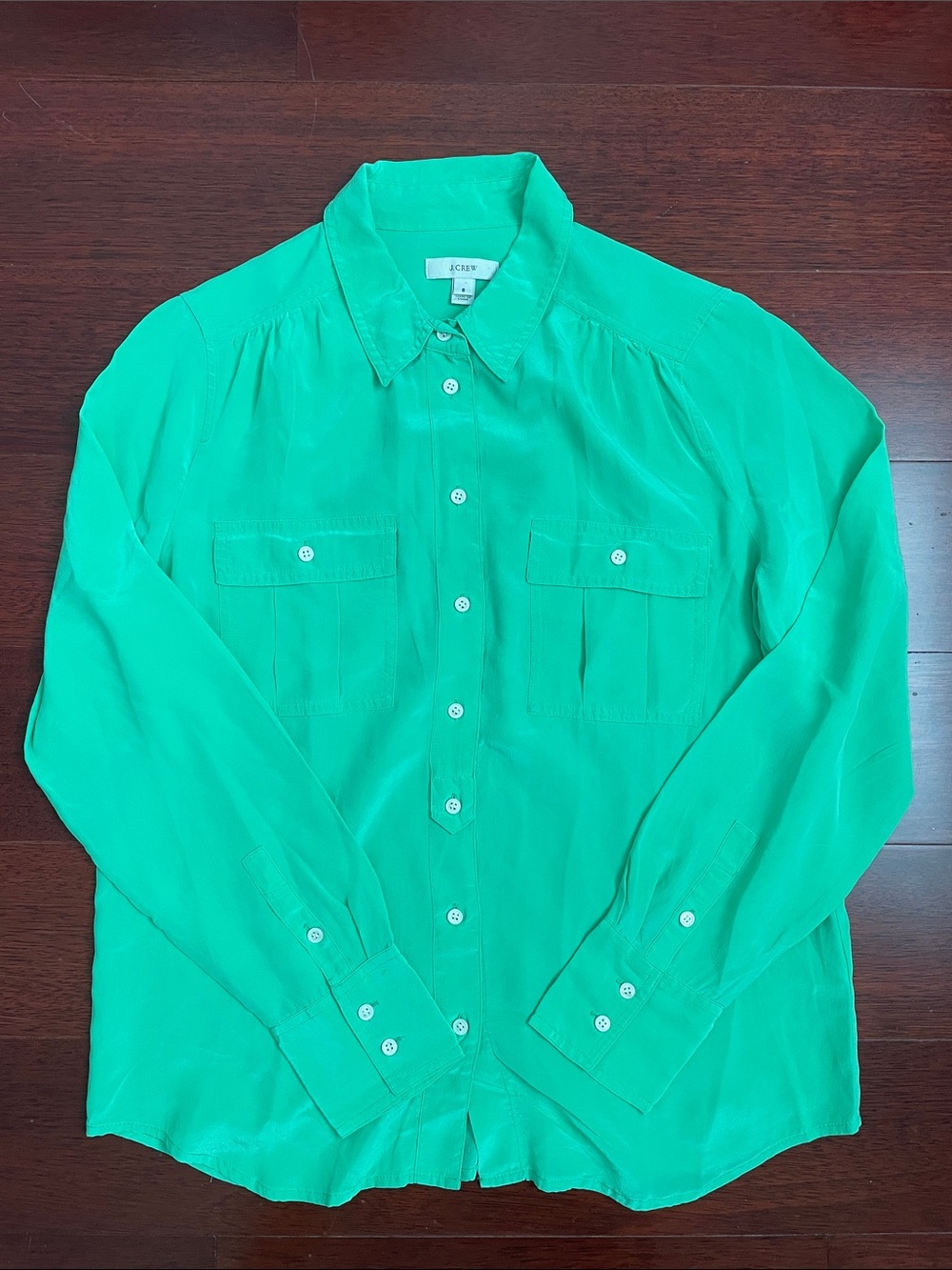 J.Crew Blythe blouse crafted from luxurious 100% silk